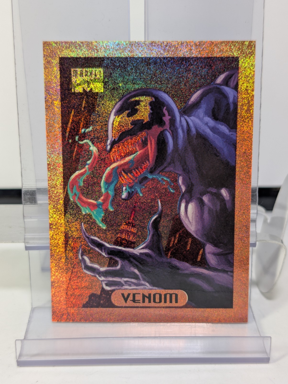1994 Marvel Masterpieces Venom 9 of 10 Holofoil Bronze Border Walmart Rare