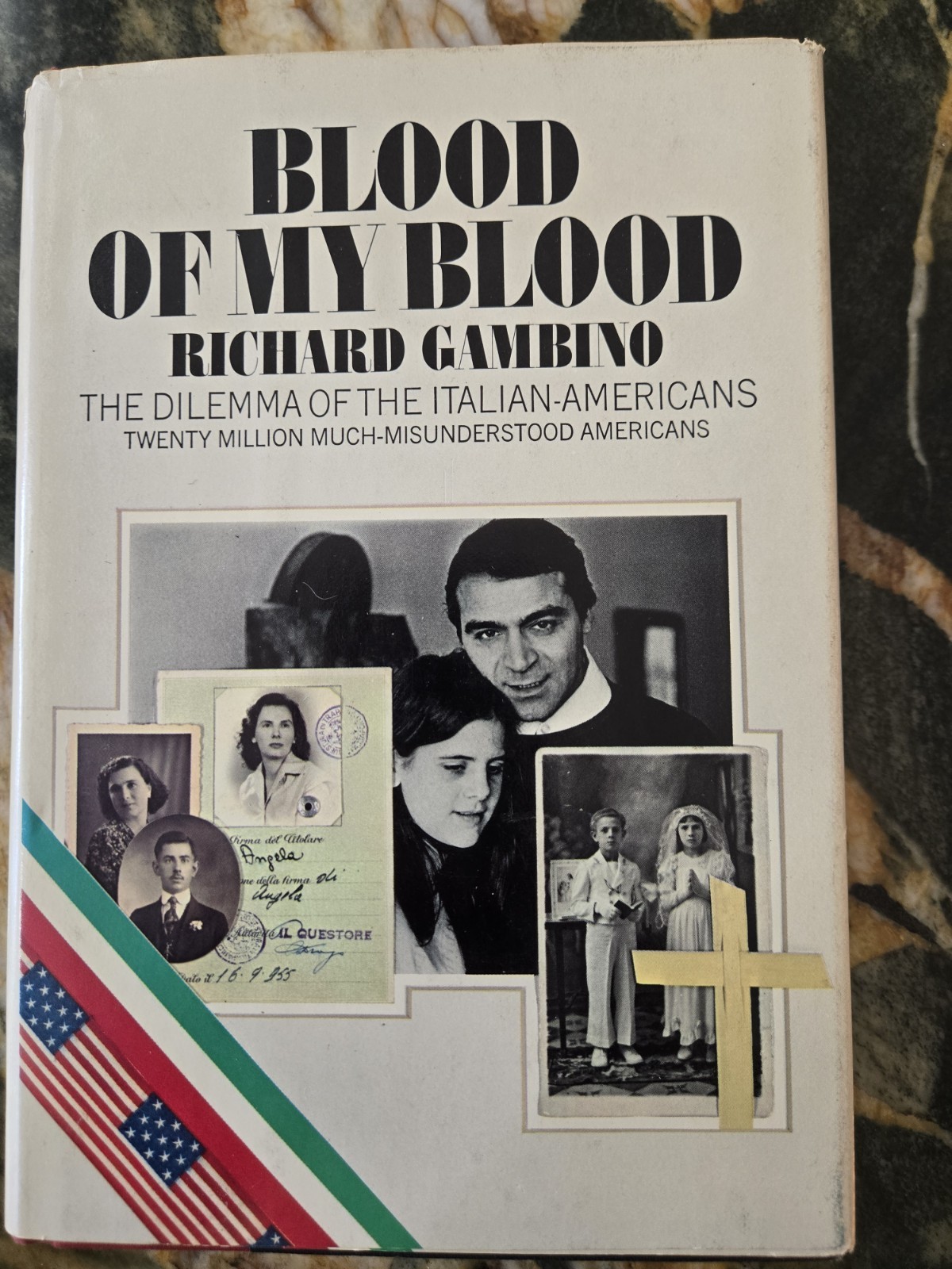 BLOOD OF MY BLOOD: THE DILEMMA OF THE ITALIAN-AMERICANS by R. Gambino, 1974 HCDJ