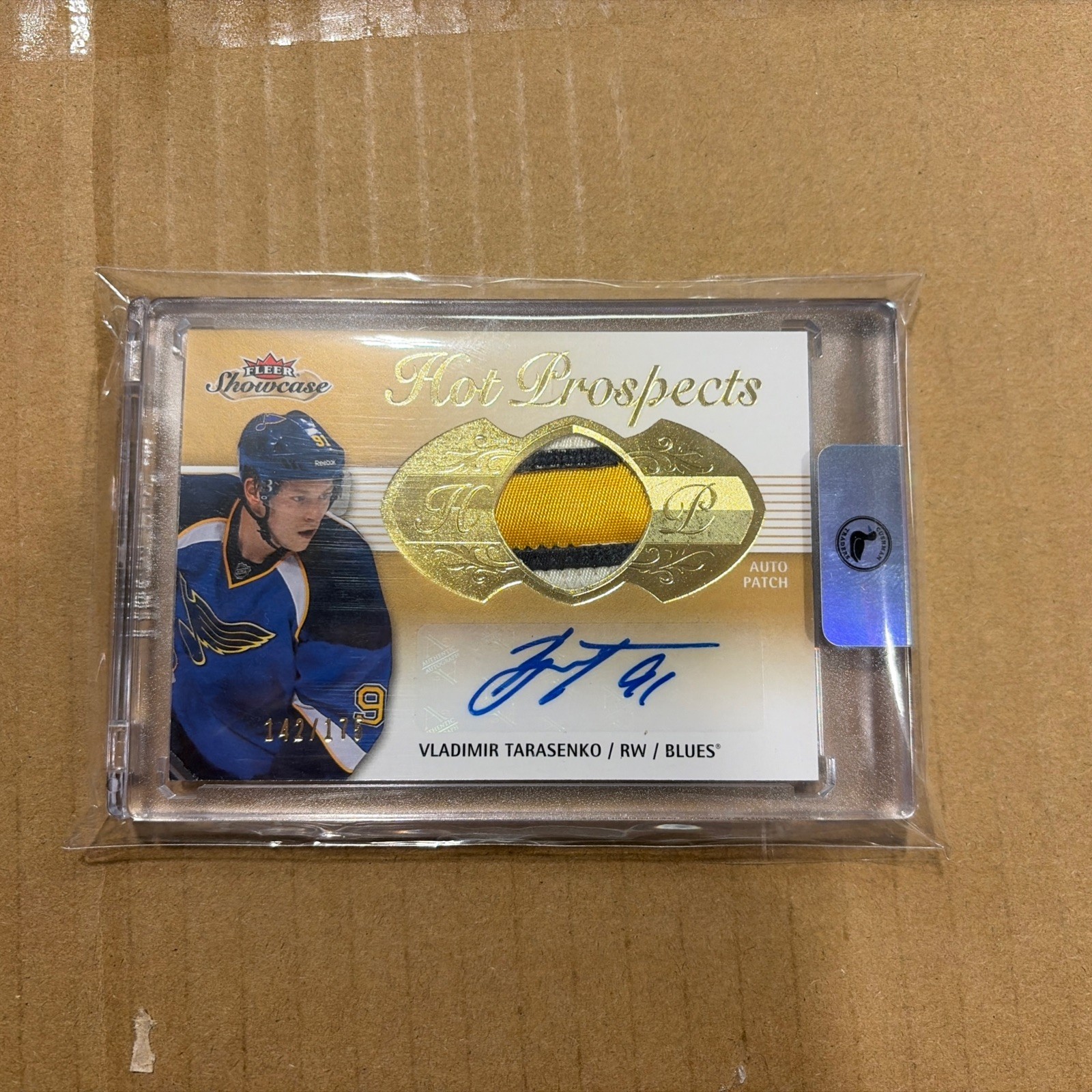 FLEER VLADIMIR TARASENKO 210 HOT PROSPECTS PATCH AUTO /175 FLEER VLADIMIR TARASENKO 210 HOT PROSPECTS PATCH AUTO /175