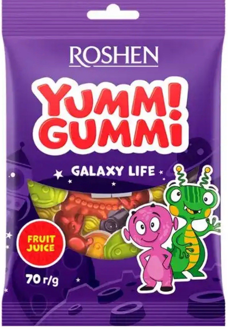 Jelly candies 2 pcs Roshen Yummi Gummi Made in Ukraine Different Tastes Jelly candies 2 pcs Roshen Yummi Gummi Made in Ukraine Different Tastes
