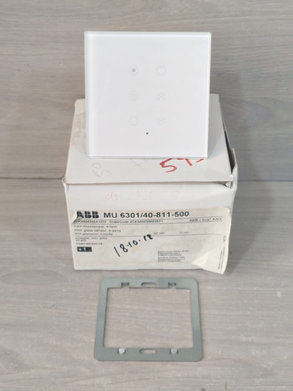 BUSCH-JAEGER BY ABB 6300-0-1397 MODULE 1722L802 GLASS SENSOR- W/O ORIGINAL BOX