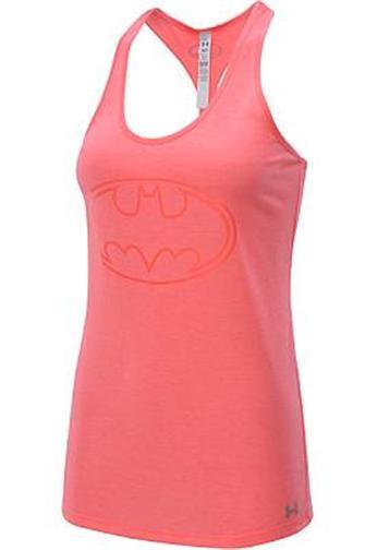 Under Armour Alter Ego Women\'s BATMAN BATGIRL Tank Top Shirt CORAL M Medium