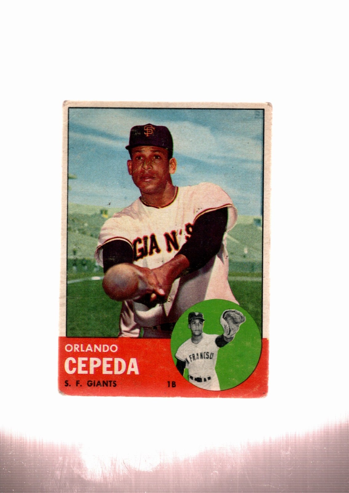 1963 Topps - Semi-High # Orlando Cepeda #520 1963 Topps - Semi-High # Orlando Cepeda #520