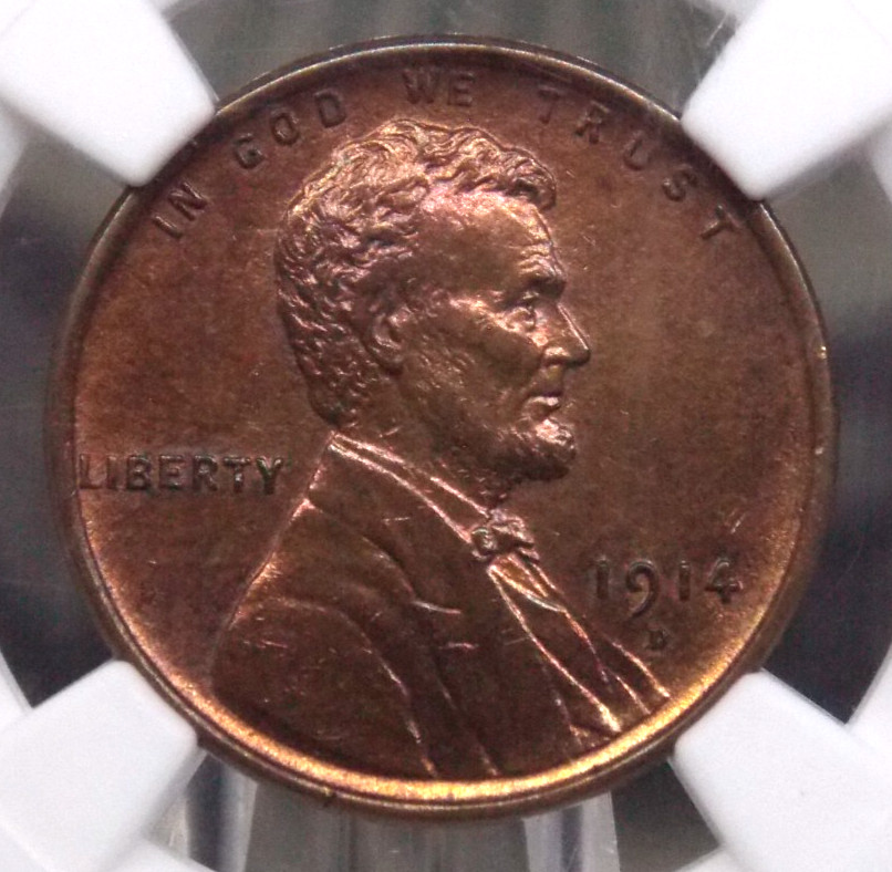 1914-D LINCOLN CENT WHEAT PENNY 1c 1914-D LINCOLN CENT WHEAT PENNY 1c