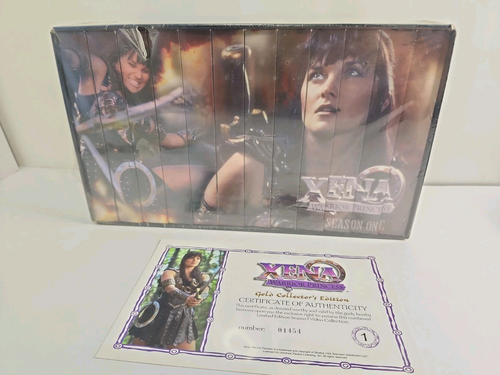 Vintage XENA Warrior Princess VHS Tape Box Set Season One 1 w/ COA Sealed