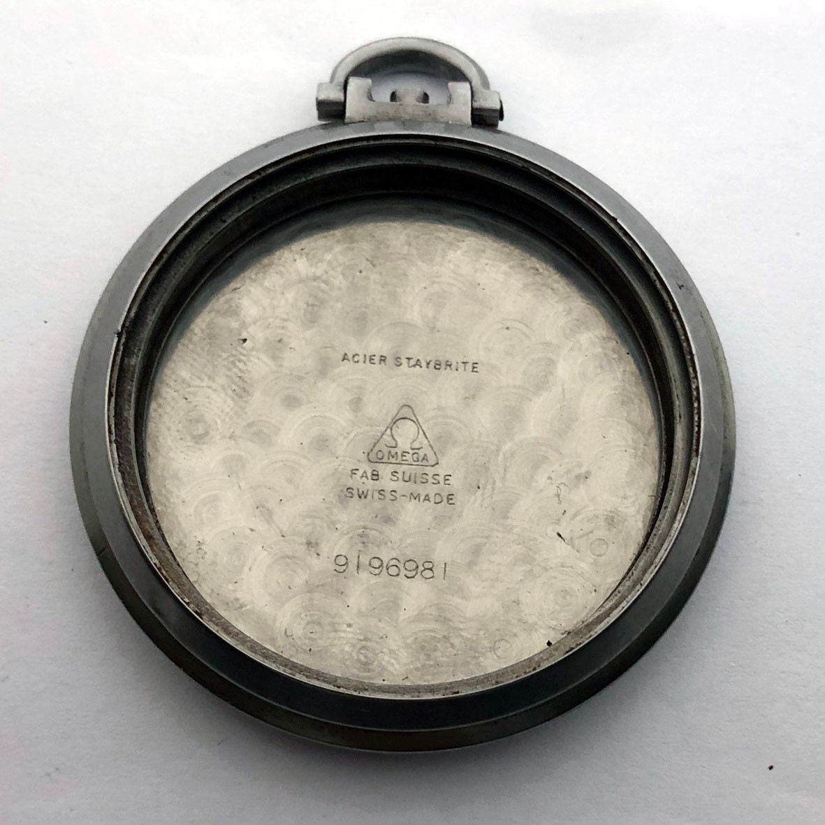 Rare Swiss ANTIQUE Steel CASE Pocket watch OMEGA 