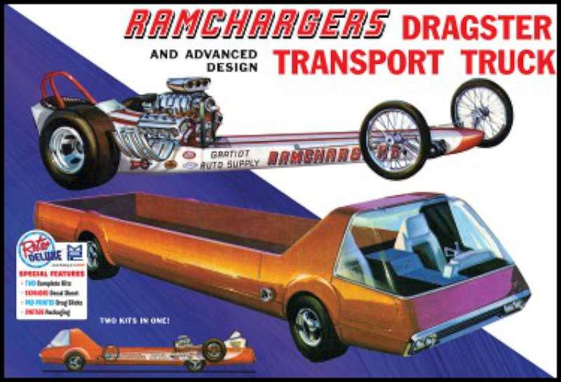 1/25 Ramchargers Dragster & Transporter Truck