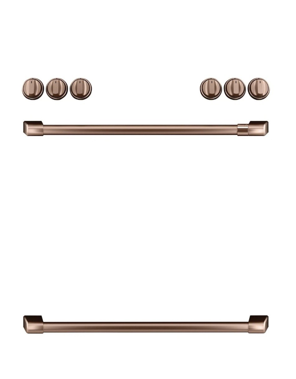 EUC GE Cafe Brushed Copper Oven Stove Handle Kit - cxfcghkpmcu