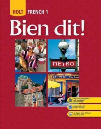 Bien dit: Student Edition Level 1 2008 - Hardcover - GOOD
