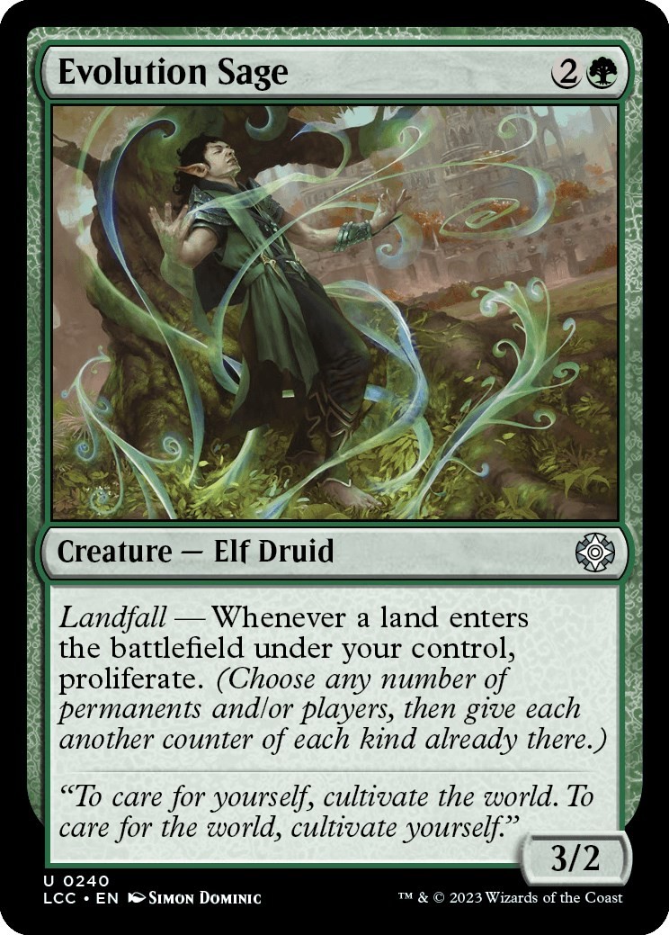Evolution Sage - 240 - NM - Commander: The Lost Caverns of Ixalan