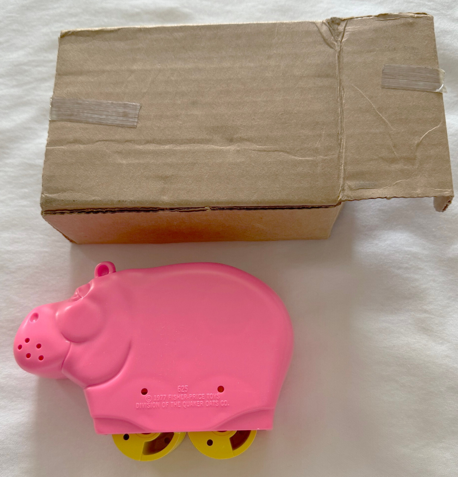 1977 Vtg *Rare* Fisher-Price Rolling Bath Toy - Pink  \