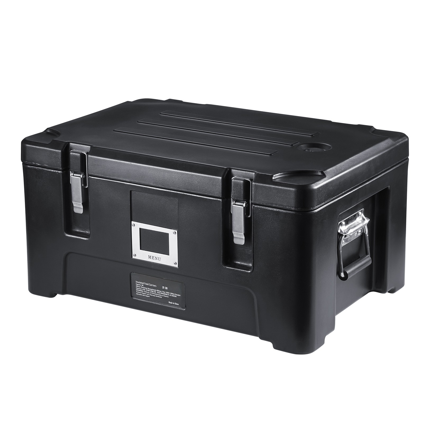 Uimoso Insulated Food Pan Carrier with 3 Containers, 36 Qt Capacity, Black