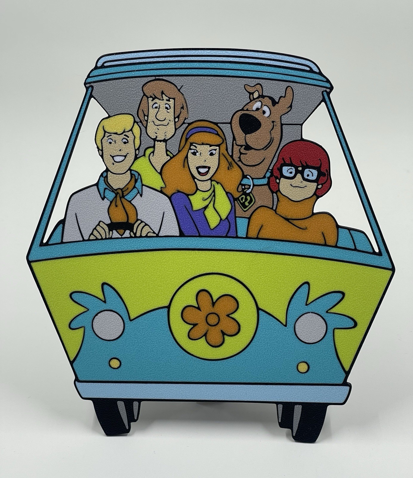 Scooby-Doo 🔎 The Mystery Machine 3D Printed Sign, Van, Shaggy Velma Fred Daphne