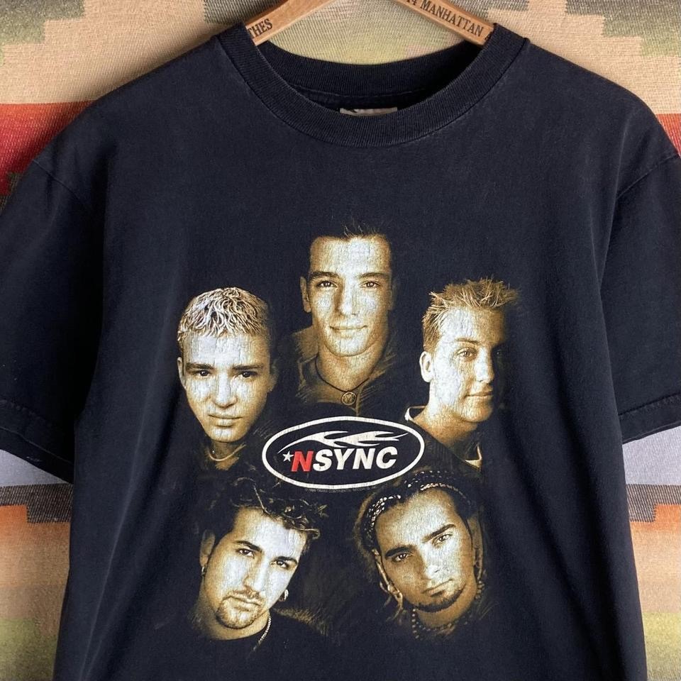 Vintage 90s 1999 NSYNC Tour Concert Black T-shirt | Mens Large | Winterland