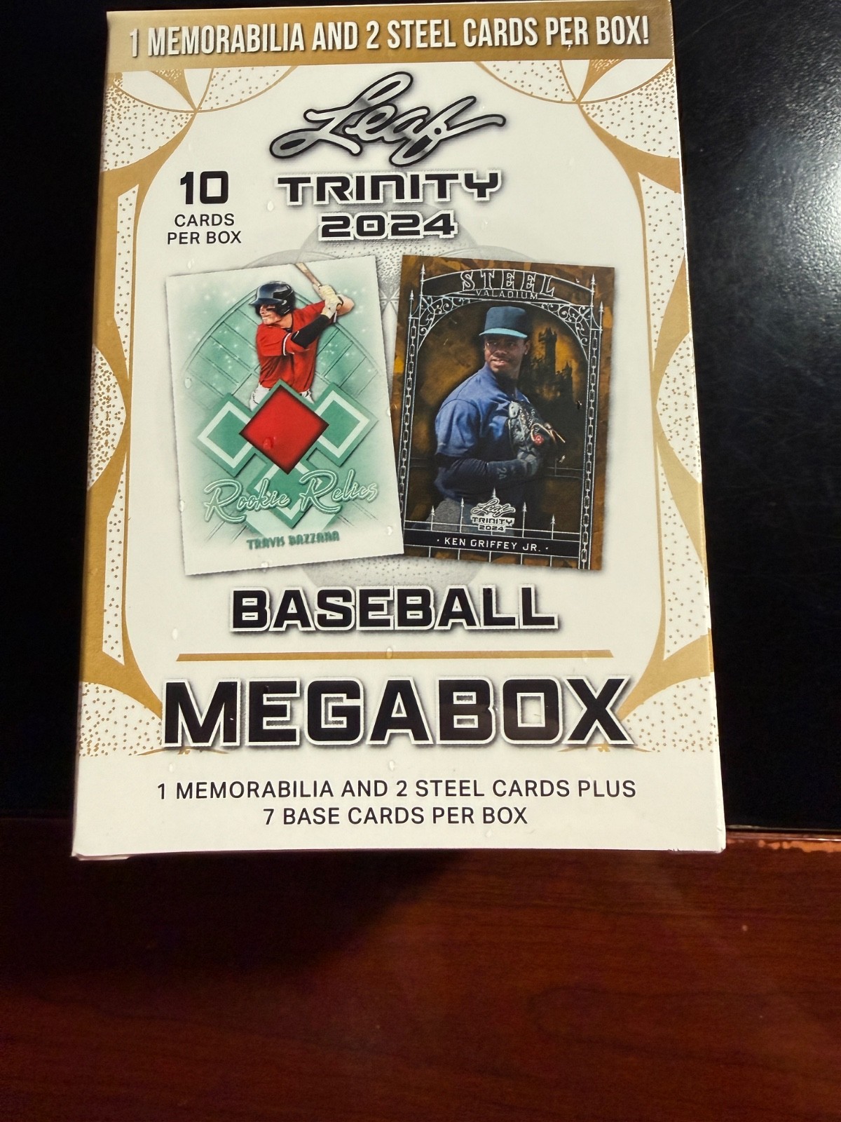 2024 Leaf Trinity Baseball MEGA Box 1 Memorabilia 2 Steel Cards Factory Sealed
