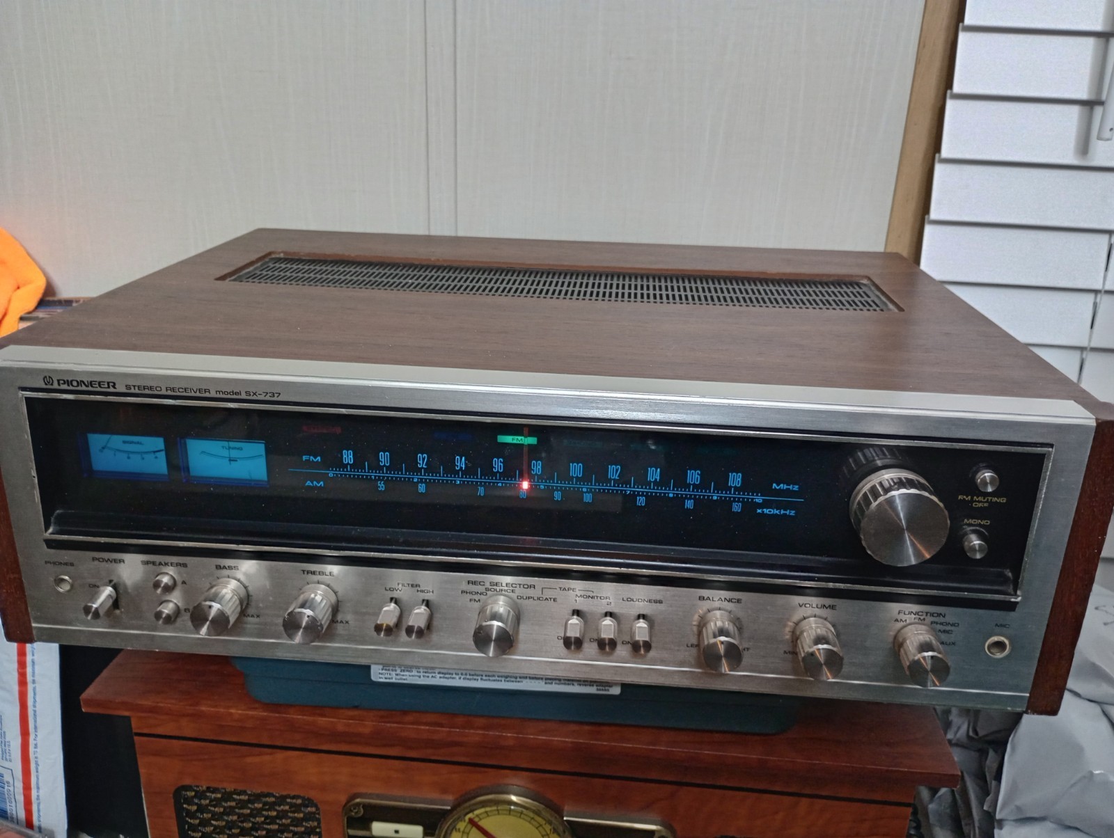 PIONEER SX 737 STEREO RECEIVER PIONEER SX 737 STEREO RECEIVER