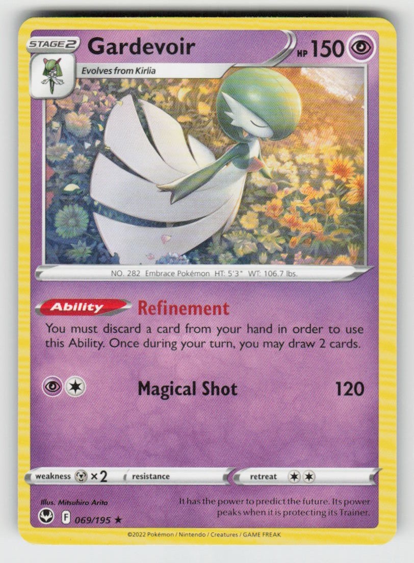 Gardevoir 069/195 Rare Silver Tempest Near Mint Gardevoir 069/195 Rare Silver Tempest Near Mint