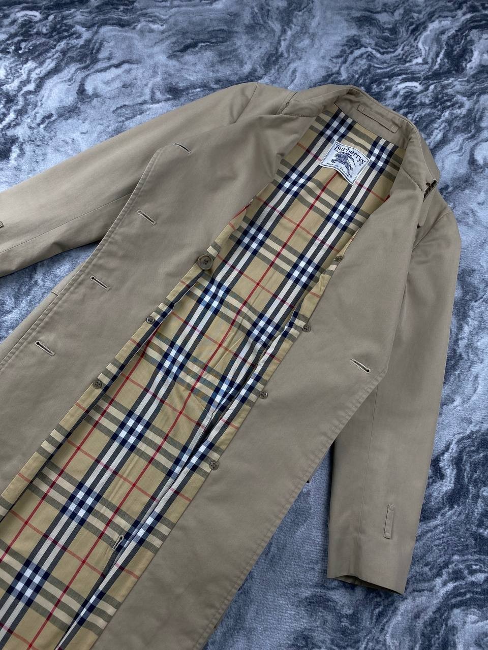 Vintage Burberrys London Trench Coat Nova Check 90s Women Size S Beige Vintage Burberrys London Trench Coat Nova Check 90s Women Size S Beige