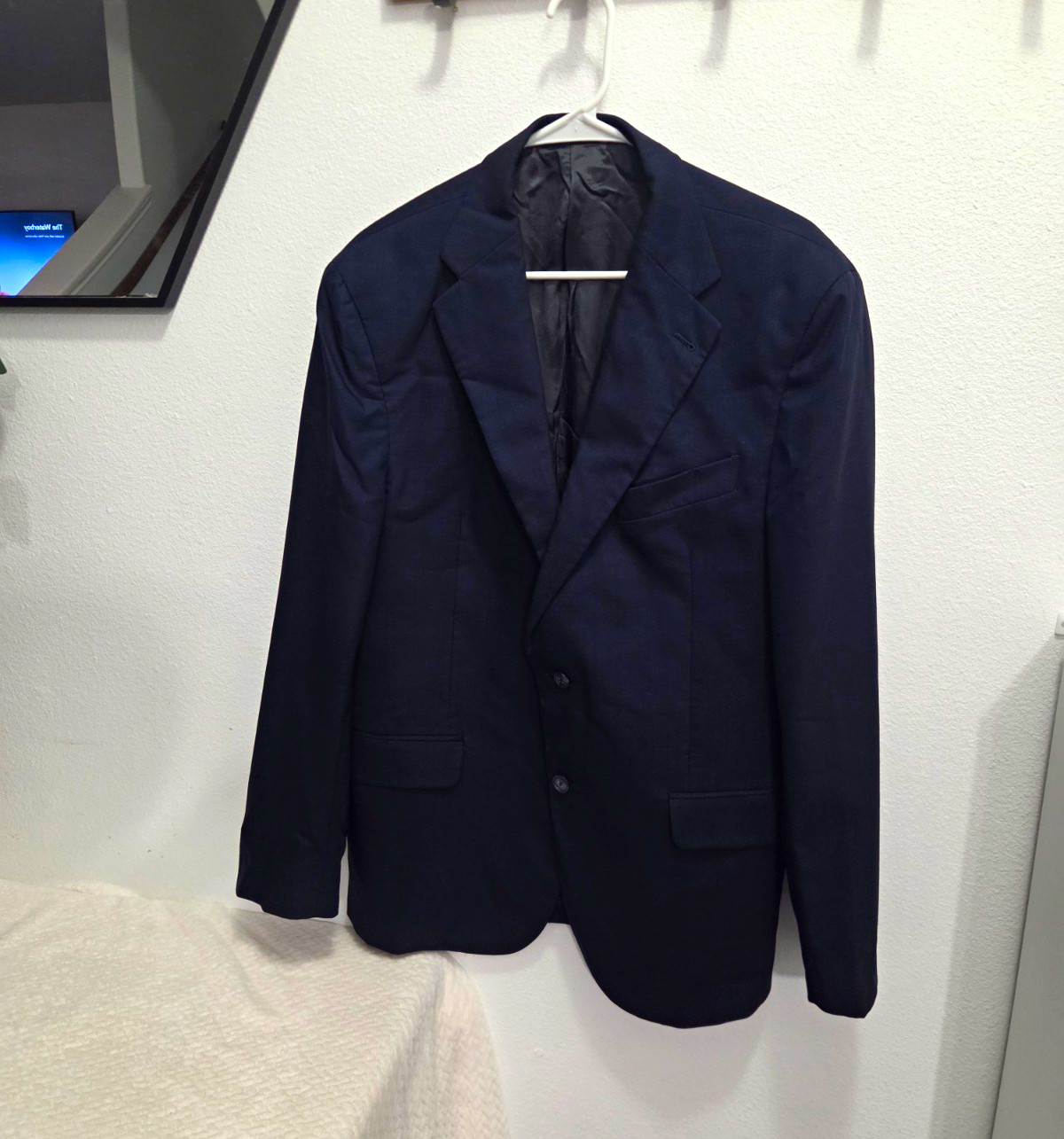 Joseph Abboud Navy Solid Sports Jacket 42R Marzotto Wool 2-Button Notch Joseph Abboud Navy Solid Sports Jacket 42R Marzotto Wool 2-Button Notch