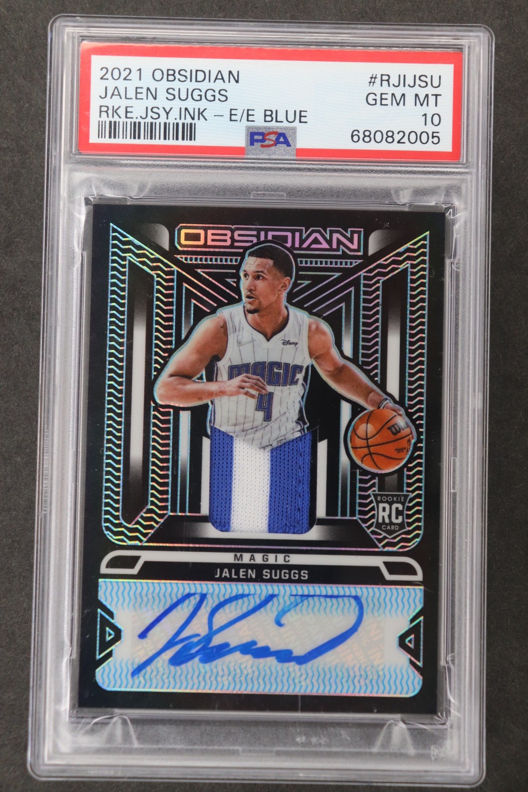 2021-22 Panini Obsidian Jalen Suggs #RJI-JSU Orlando Magic NM /16 PSA 10 2021-22 Panini Obsidian Jalen Suggs #RJI-JSU Orlando Magic NM /16 PSA 10