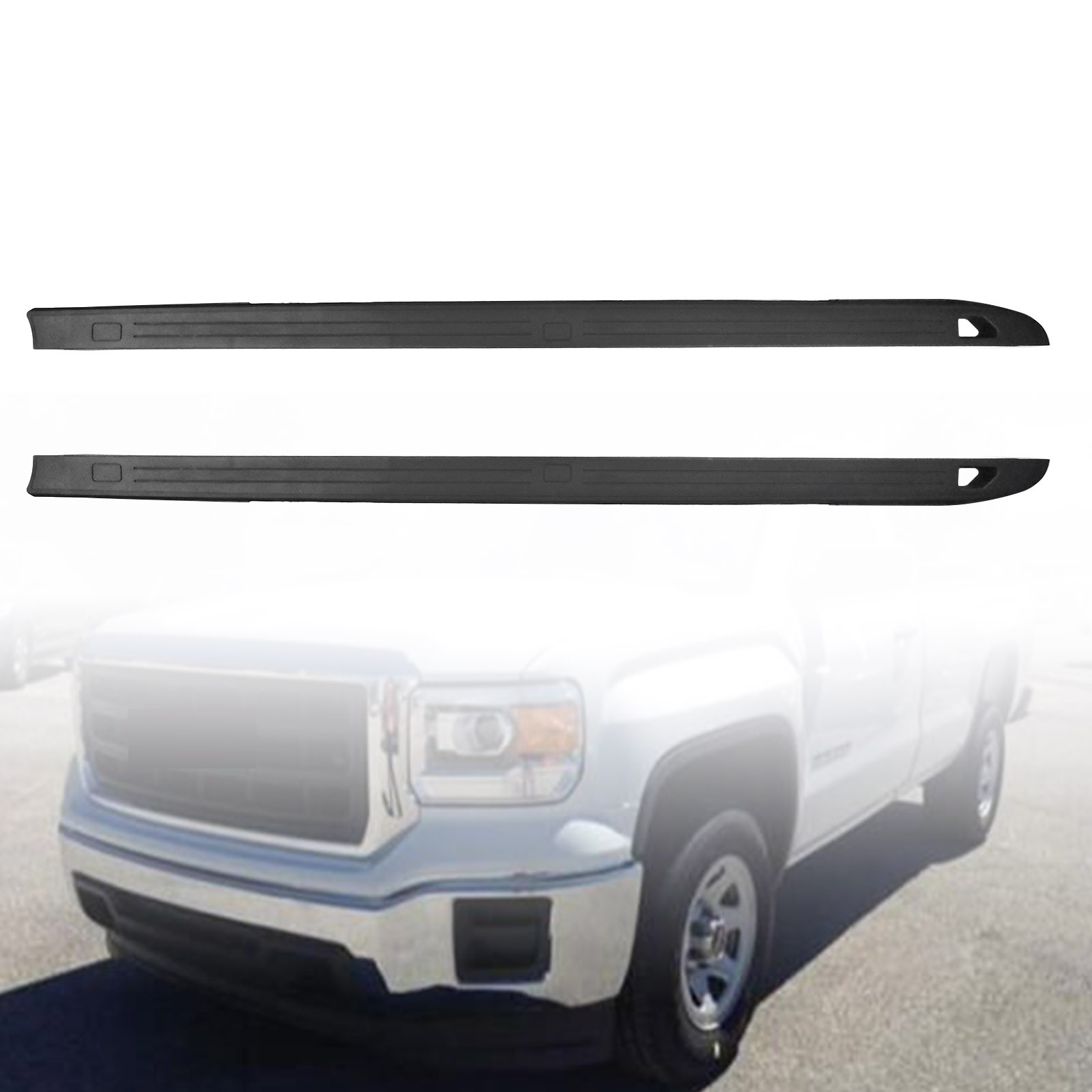 Fits 2014-2019 GMC Sierra 1500 2500 HD 3500 HD 8 feet Long Bed Rail Molding Kit Fits 2014-2019 GMC Sierra 1500 2500 HD 3500 HD 8 feet Long Bed Rail Molding Kit