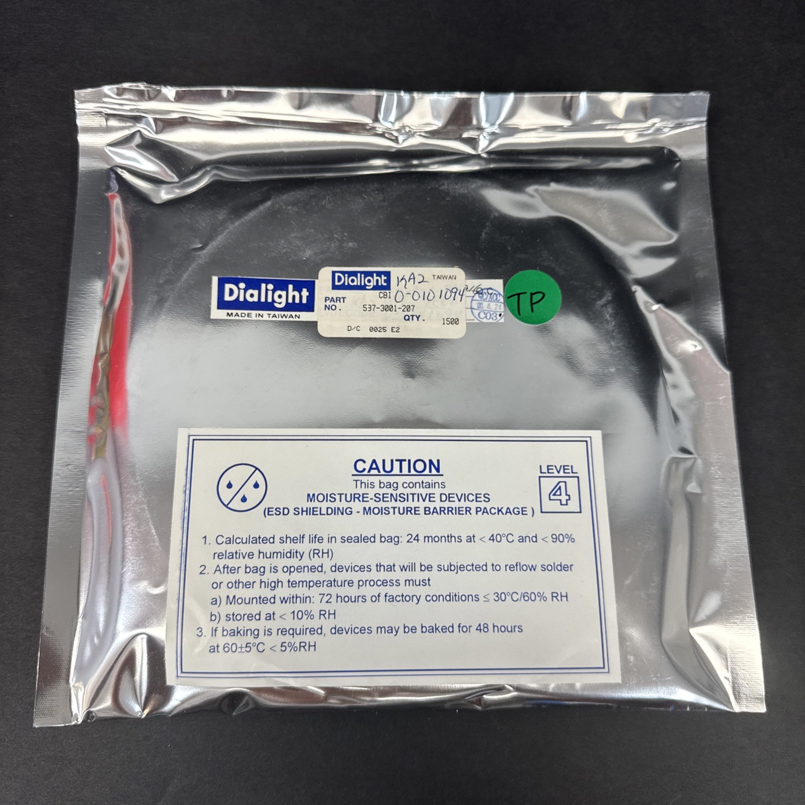 Dialight 537-3001-207 CBI Circuit Board Indicator Qty 1500 NOS Sealed