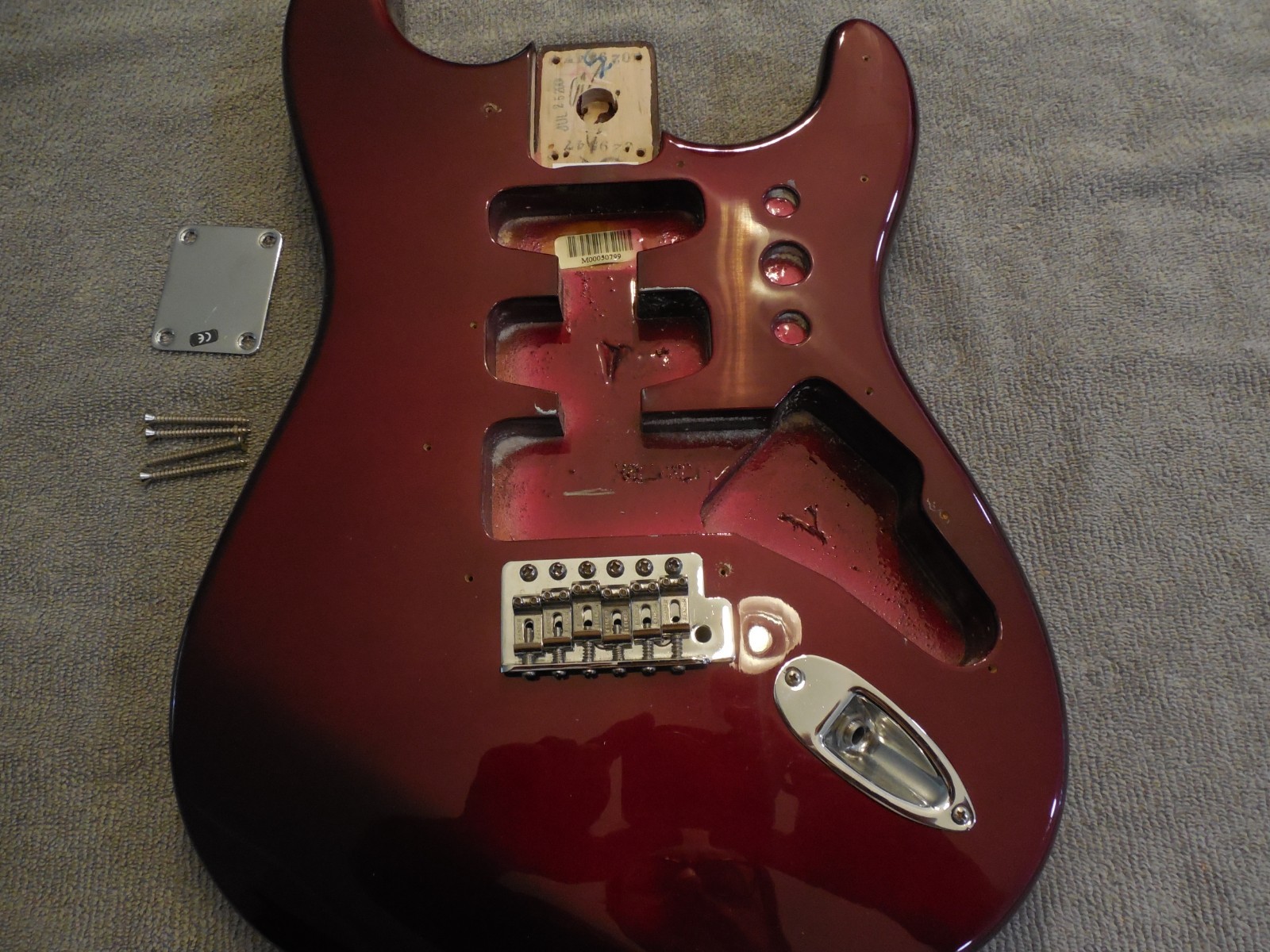 Fender Stratocaster MIM Body w/Hardware Candy Red Burst Excellent Condition