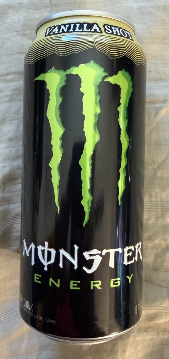 NEW FLAVOR MONSTER ENERGY VANILLA SHOT FLAVOR DRINK 16 FL.OZ CAN (473ml)