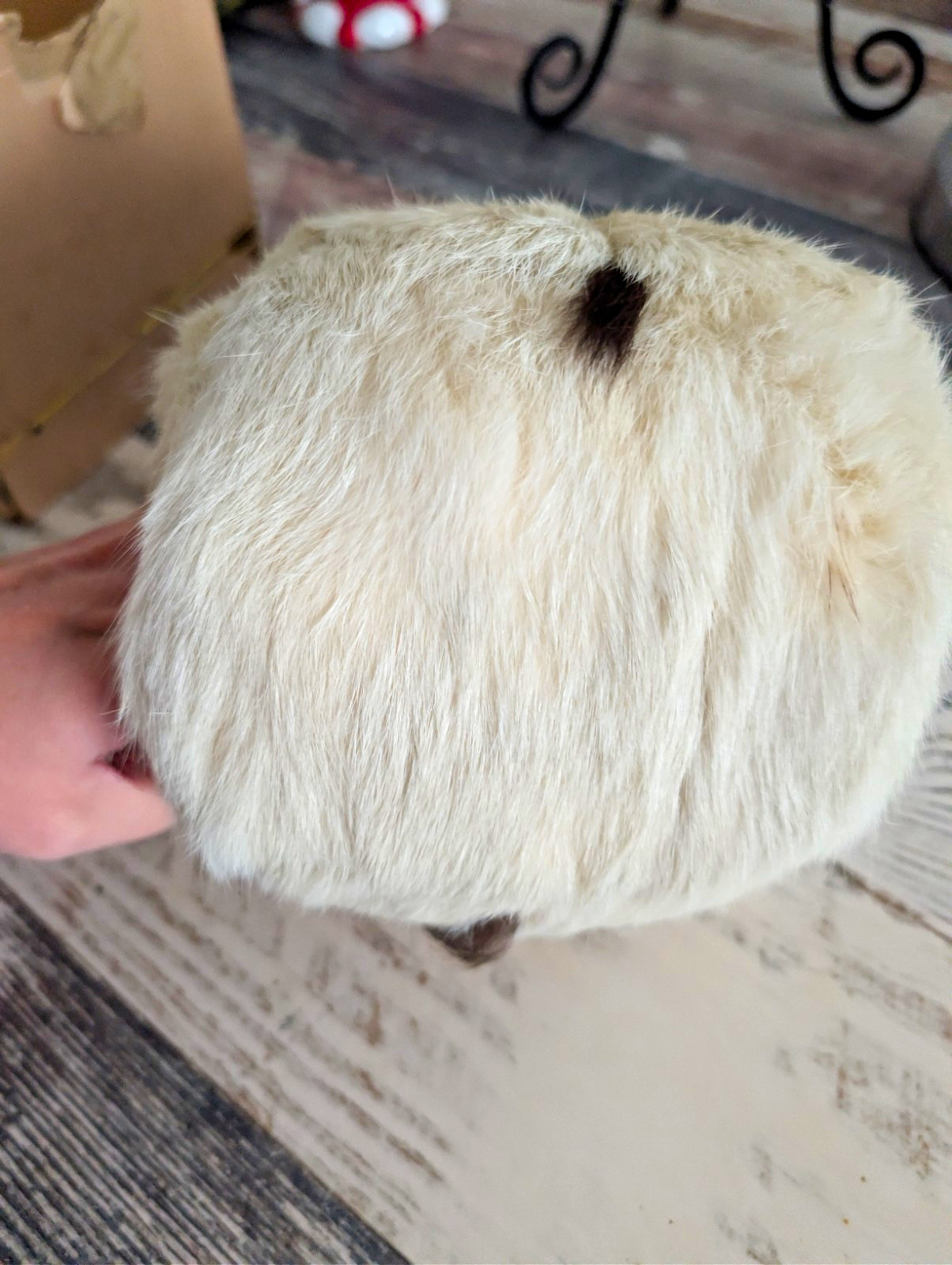 Vintage Christian Dior Cashmaire Faux Fur Kids Muff w/ Original J.L. Hudson Co.