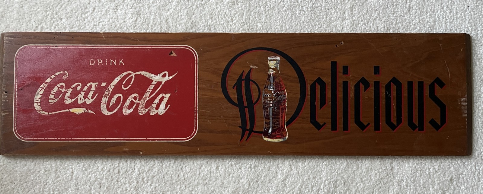 Vintage, Original, 1940 Coca-Cola, Coke, Soda, Kay Display \