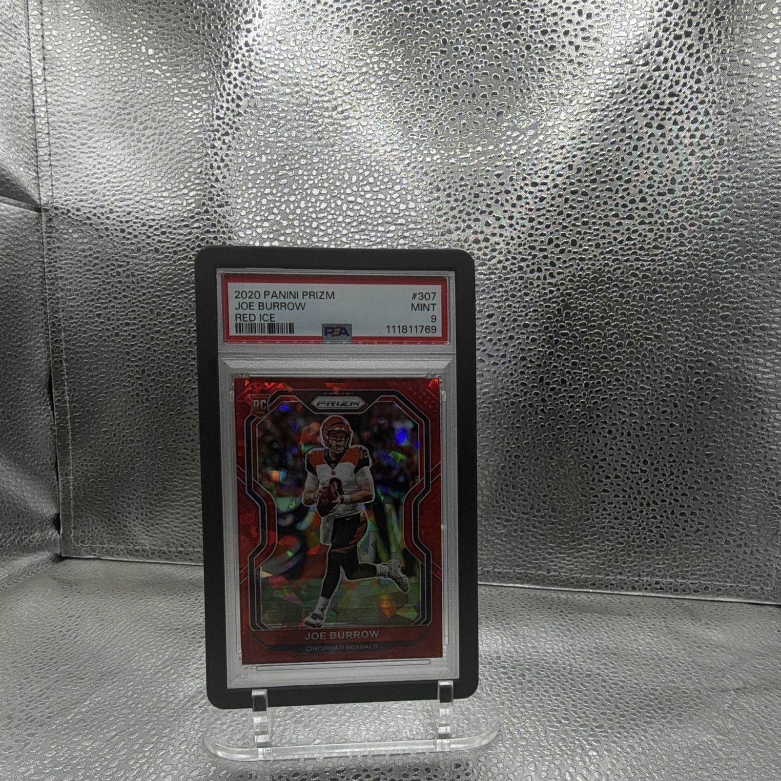 2020 Panini Prizm Rookie Joe Burrow Red Ice Psa9 2020 Panini Prizm Rookie Joe Burrow Red Ice Psa9