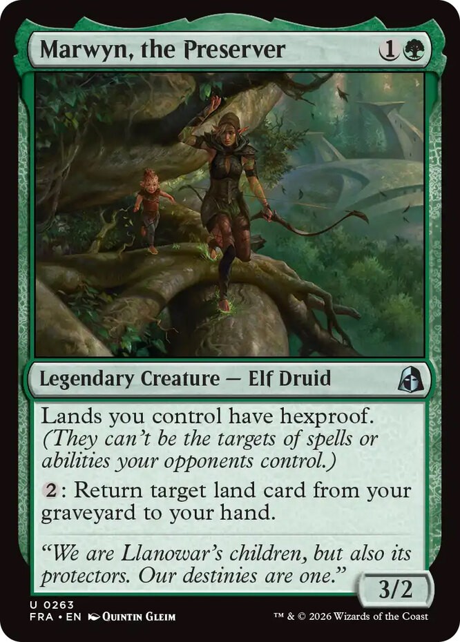 x4 Marwyn, the Preserver U MTG Reality Fracture M/NM, English