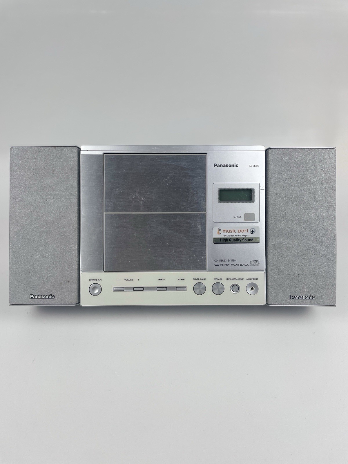 Panasonic SA-EN25 CD Radio AUX Stereo System Tested Works Speakers