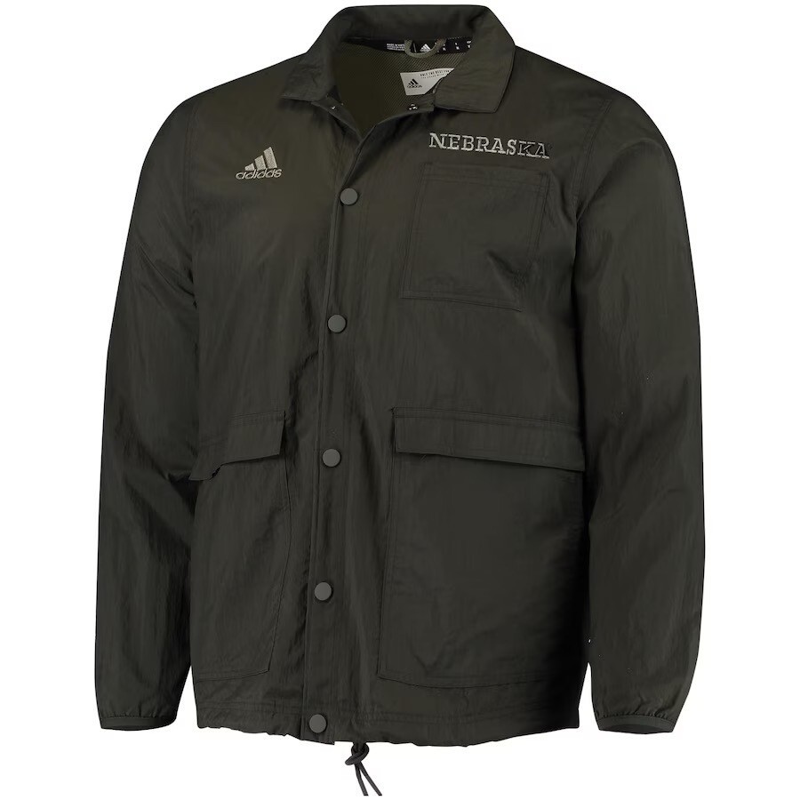 Adidas Men’s Nebraska Cornhuskers Football Salute To Service Full Snap Jacket XL Adidas Men’s Nebraska Cornhuskers Football Salute To Service Full Snap Jacket XL