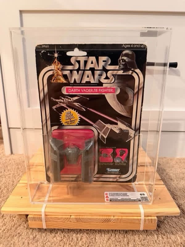 Vintage 1978 Kenner Star Wars Darth Vader Tie Fighter Die Cast 21 Back CAS 65 Vintage 1978 Kenner Star Wars Darth Vader Tie Fighter Die Cast 21 Back CAS 65