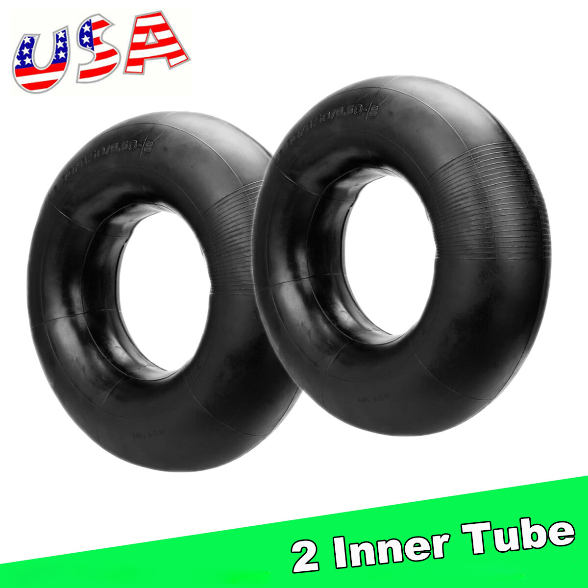 2Pcs 16x6.50-8 Inner Tubes 16X6.5-8 16X650-8 ATV Mower Tire Tube TR13 Heavy Duty