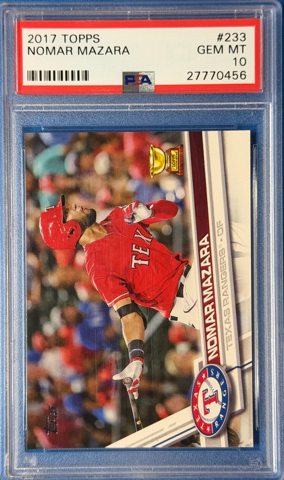 2017 Topps Nomar Mazara #233 Rookie PSA 10