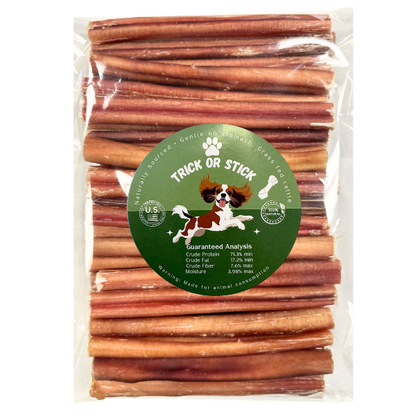 6 inch Bully Sticks  For Dogs - Premium Dog Chew - Regular thickness Bully Stick