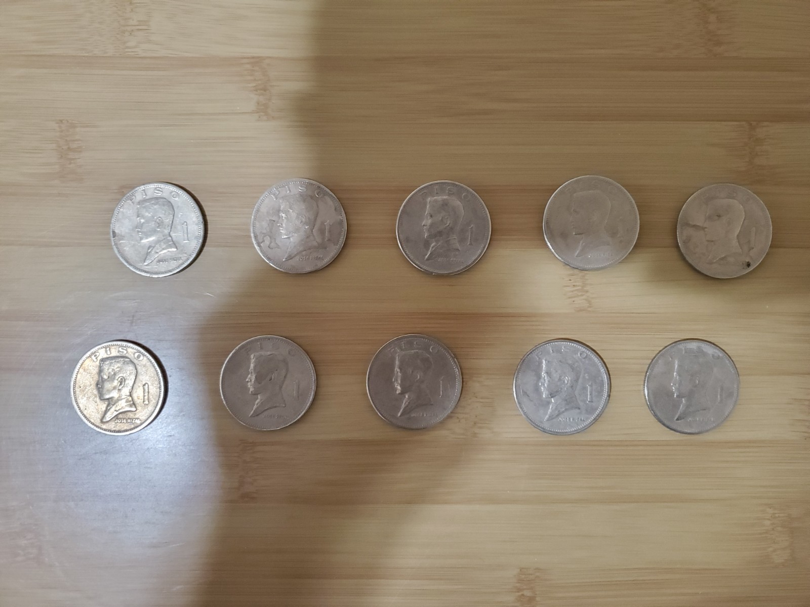 10 Piece 1972 1 Peso Philippines Coins Ships Free 10 Piece 1972 1 Peso Philippines Coins Ships Free
