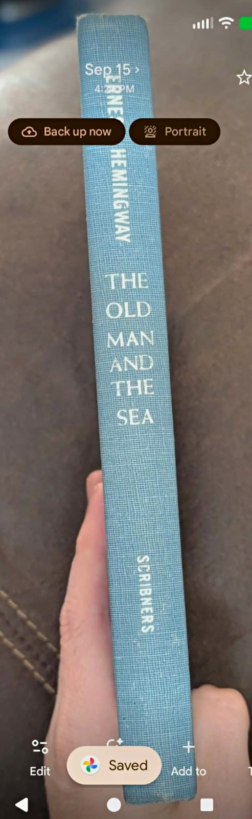 Ernest Hemingway The Old Man and the Sea 1952 first edition \'A\' 