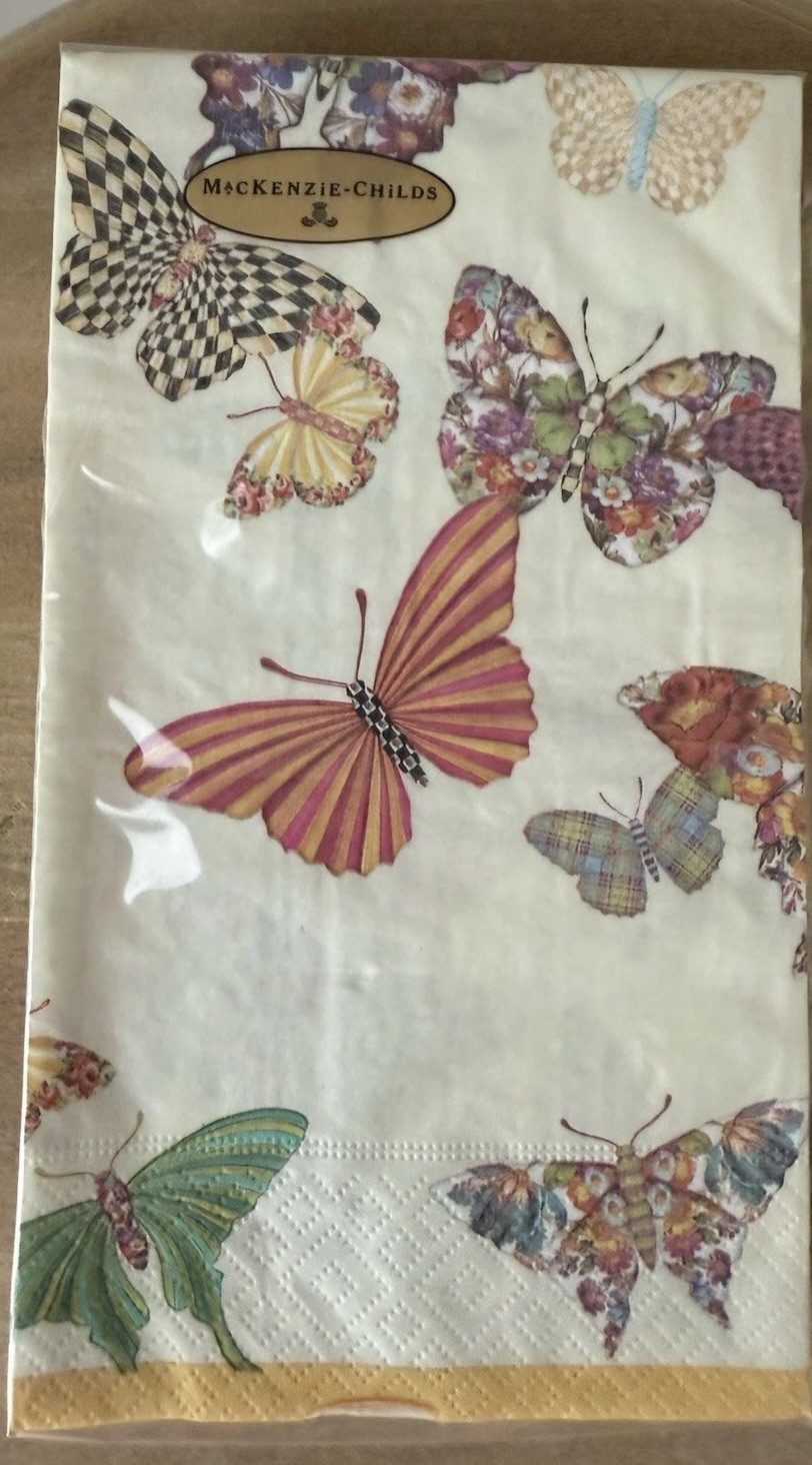 Retired Mackenzie Childs Butterfly Garden Paper Guest Napkins New I Pack Retired Mackenzie Childs Butterfly Garden Paper Guest Napkins New I Pack