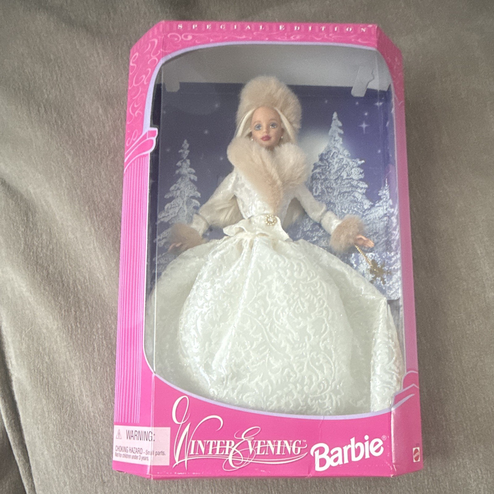 Barbie Winter Evening Special Edition Fashion Doll 11in Blonde Blue Eyes