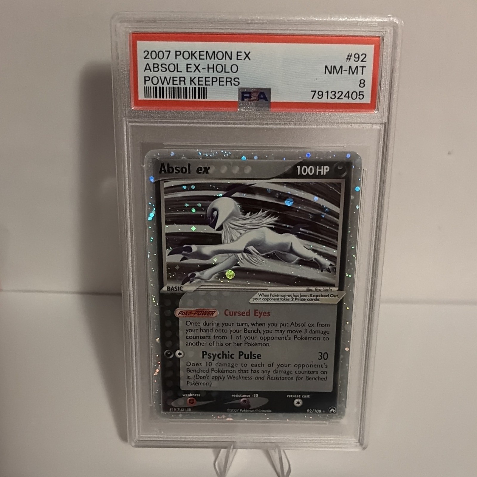 2007 Pokemon Absol EX Holo Power Keepers #92/108 PSA 8 NM-MT
