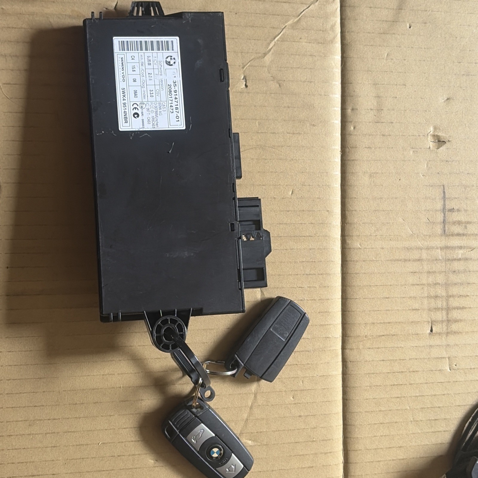 08-13 BMW E82 E88 E90 E92 E93 CAS3 CAS 3 Car Access System Module 9147187