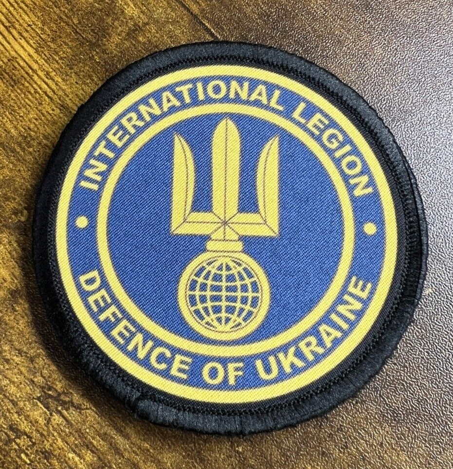 Full Color Ukrainian Army Morale Patch International Legion Defence of Ukraine Full Color Ukrainian Army Morale Patch International Legion Defence of Ukraine
