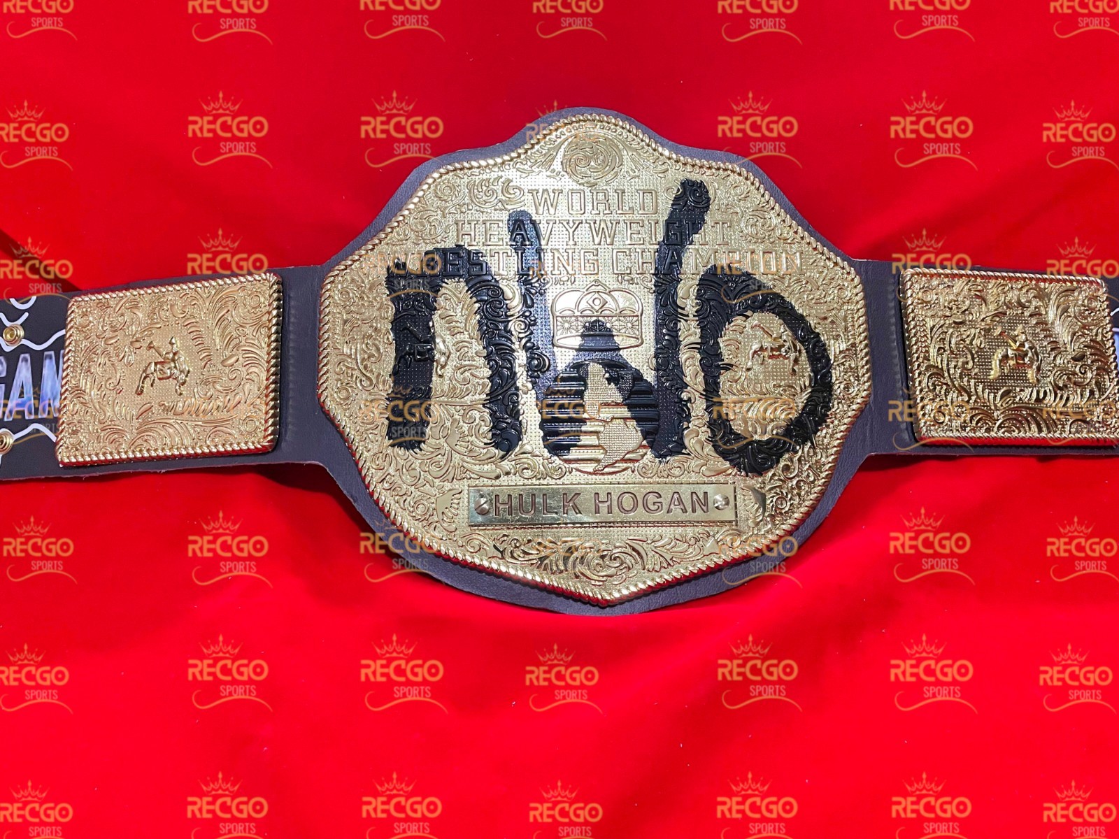 Customize Big Gold Hulk Hogan Signature Series Championship Belt Adult Size