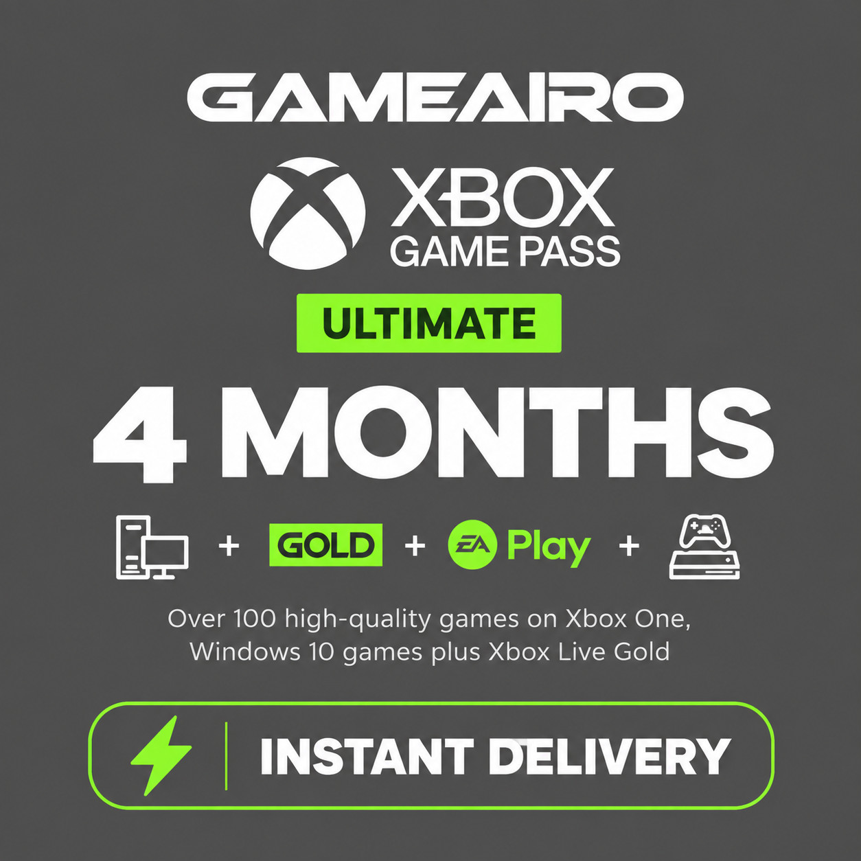 3+1 (4) Months Xbox Game Pass Ultimate and Live Gold Membership FAST DELIVERY