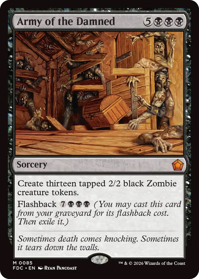 x1 Army of the Damned M MTG Commander: Foundations M/NM, English x1 Army of the Damned M MTG Commander: Foundations M/NM, English