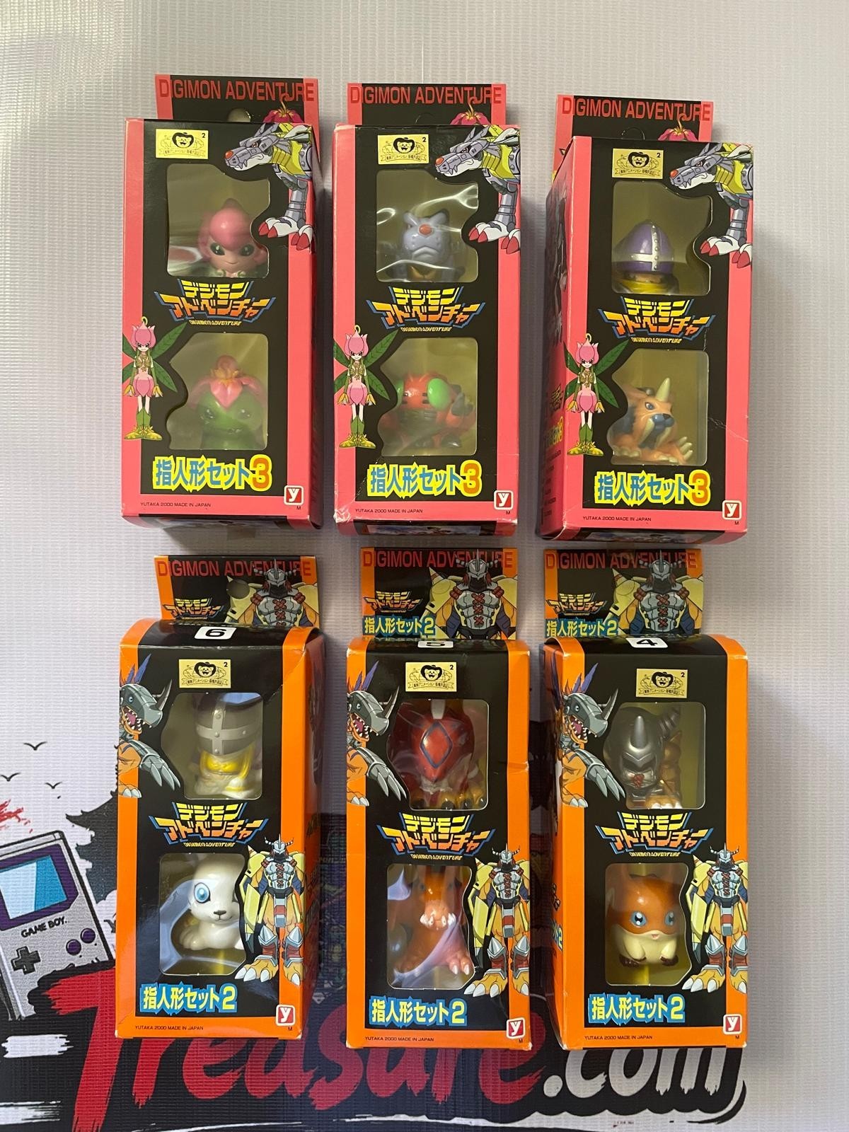 Digimon Adventure Full Set 12 Yutaka Figures 2000 - 6 Boxes Vintage Japan
