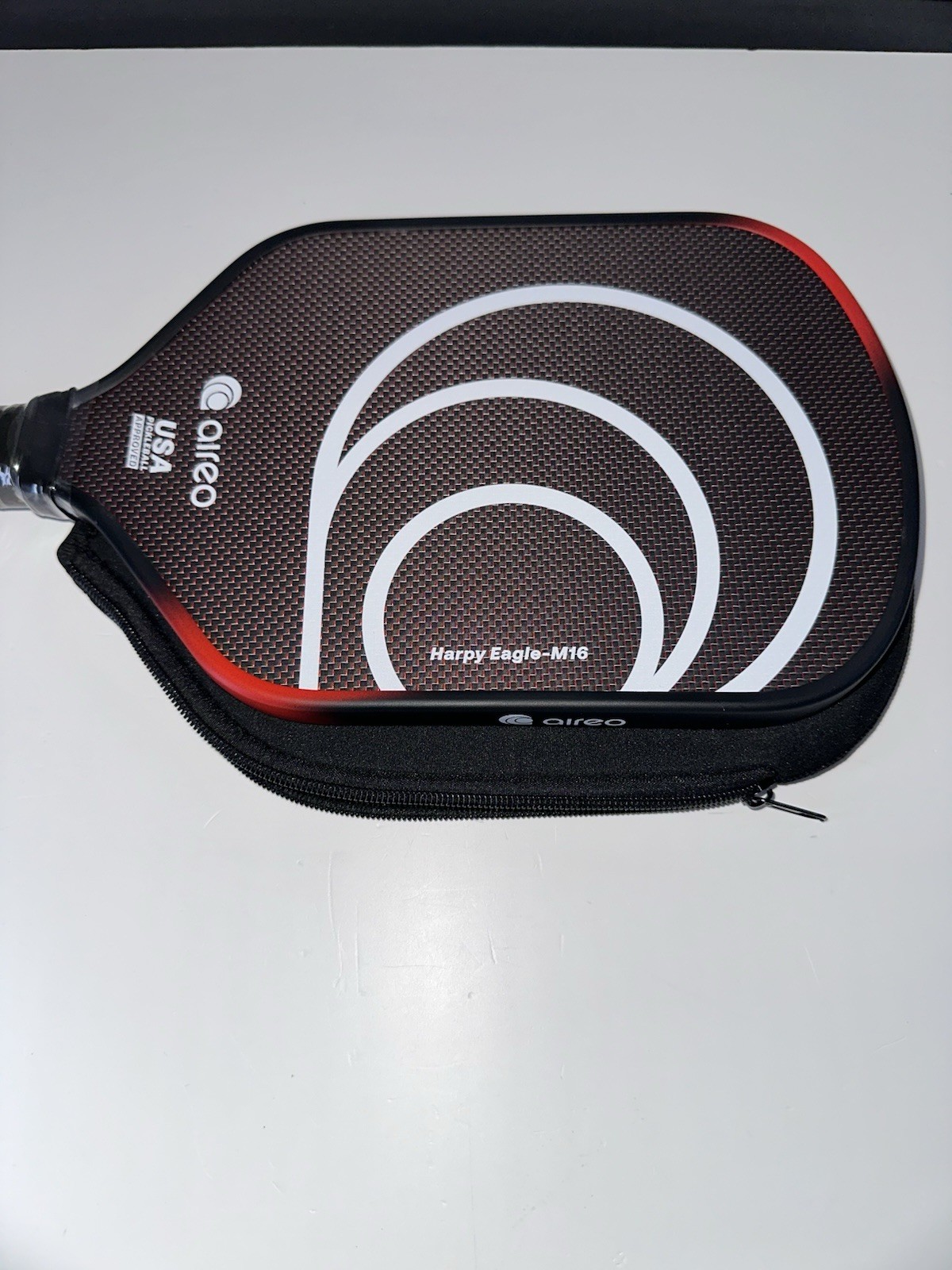 Aireo Harpy Eagle M16 Pickleball Paddle Carbon Fiber USAP Power Spin Elongated🫡 Aireo Harpy Eagle M16 Pickleball Paddle Carbon Fiber USAP Power Spin Elongated🫡